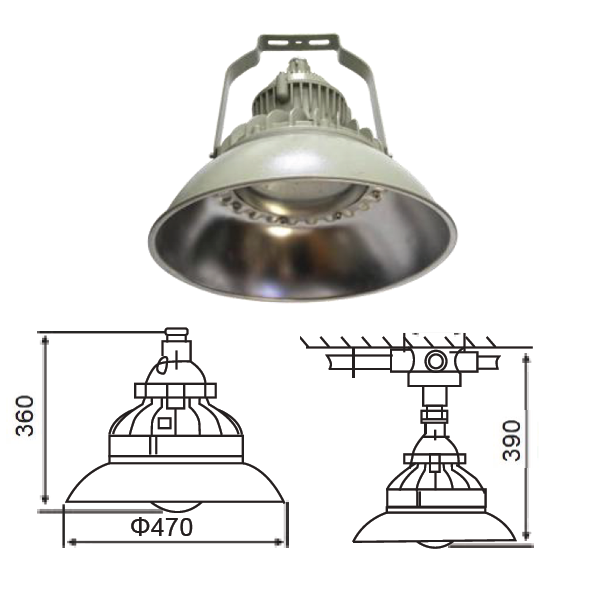 โคมฝาชีกันระเบิด Ceiling Mount