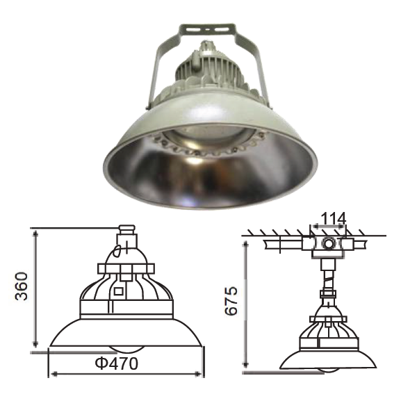 โคมไฟ ไฮเบย์ กันระเบิด Pendant
