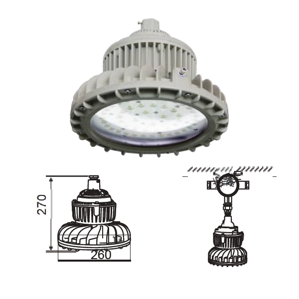 โคมไฟไฮเบย์ LED กันระเบิด