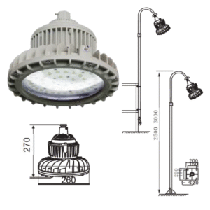 โคมไฟไฮเบย์กันระเบิด LED