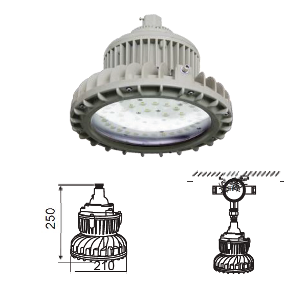 โคมไฮเบย์ LED กันระเบิด