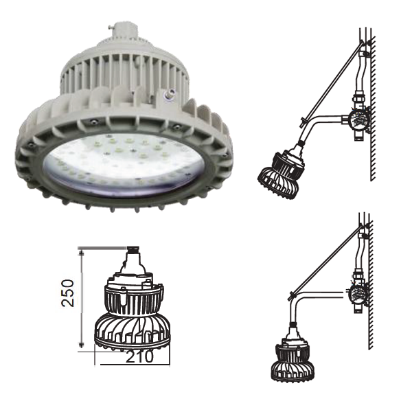 โคมไฮเบย์ กันระเบิด