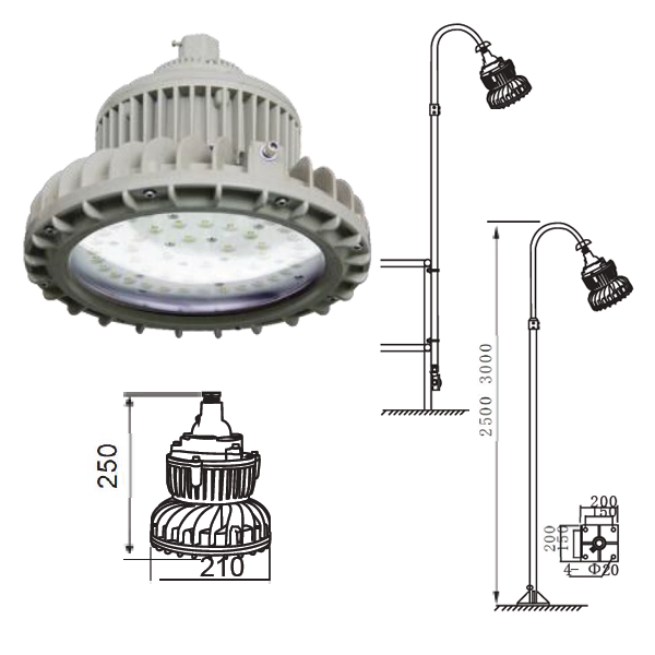 โคมไฮเบย์กันระเบิด LED