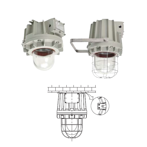 โคมกันระเบิด ขั้วเกลียว E27