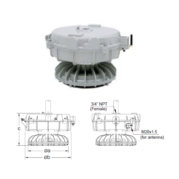 โคมไฮเบย์ LED กันระเบิด แขวนเพดาน 1