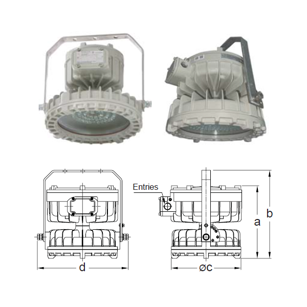โคมไฮเบย์ กันระเบิด